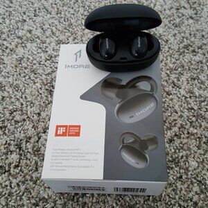 $75 Wireless Earbuds Headphones Noise Cancellation Charging Case by 1MORE Black